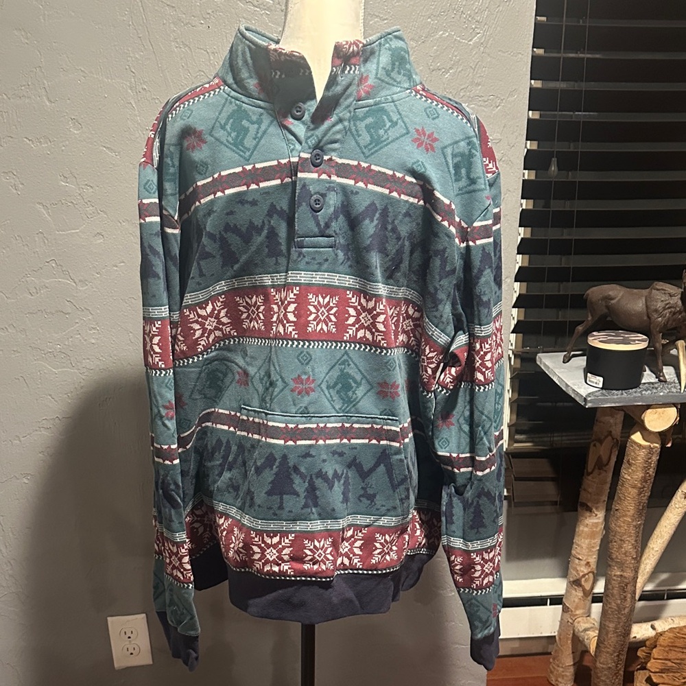 L.L. Bean Multicolor Patterned Sweatshirt